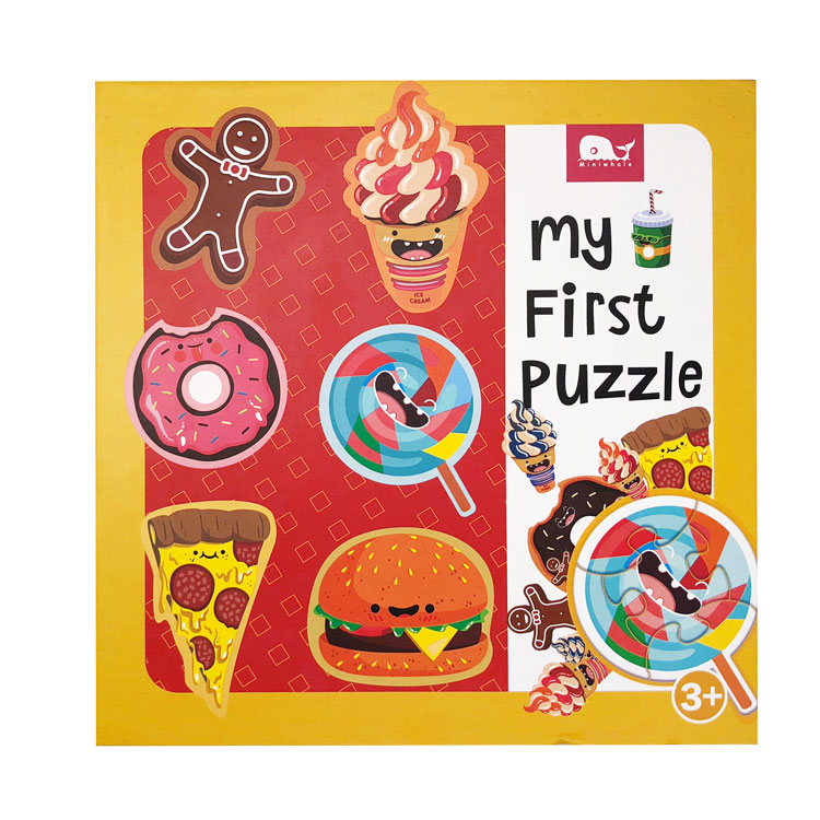 Puzzle 3D cu cap de cerb din lemn